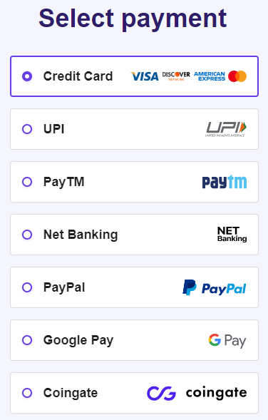 Hostinger Payment Method