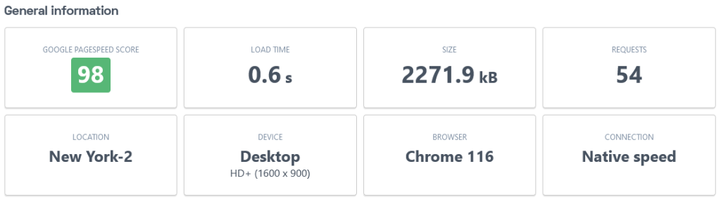 Uptrends FastComet Speed Test