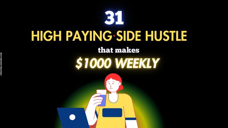 31 High Paying Side Hustle