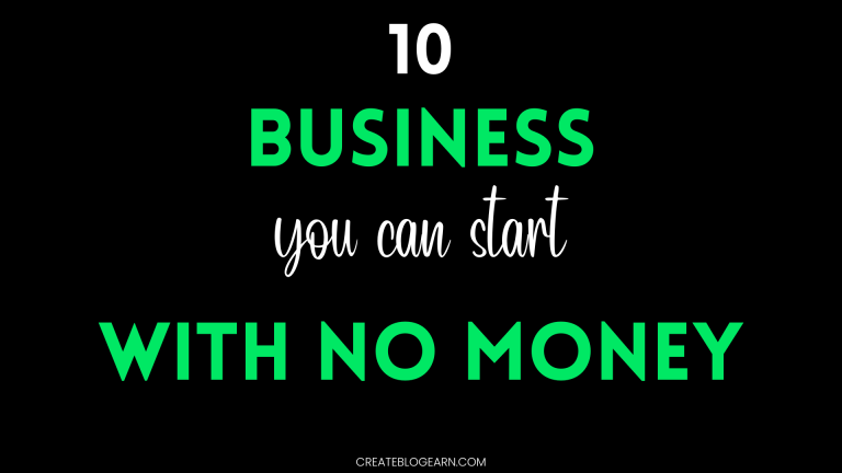 10 Business you can start with No Money