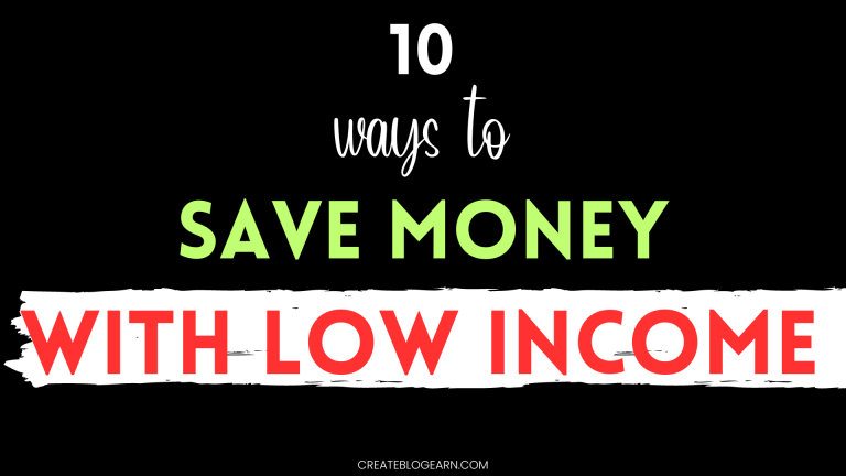 10 Simple Ways To Save Money With Low Income